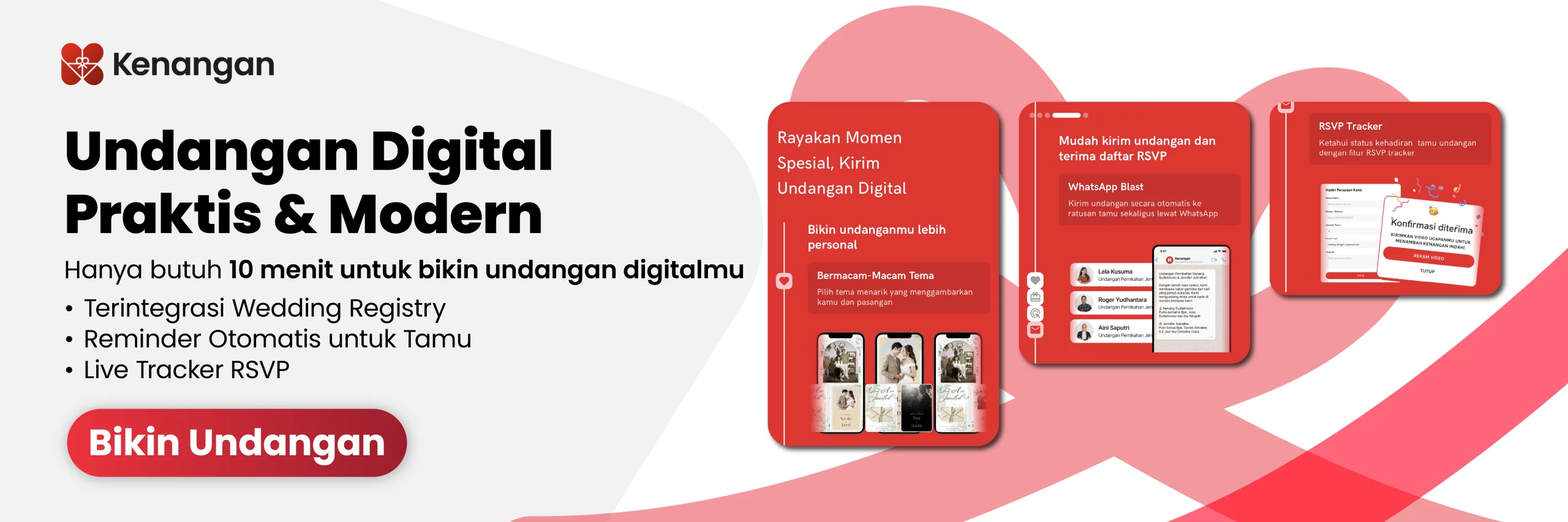 Buat Undangan Digital di Kenangan App